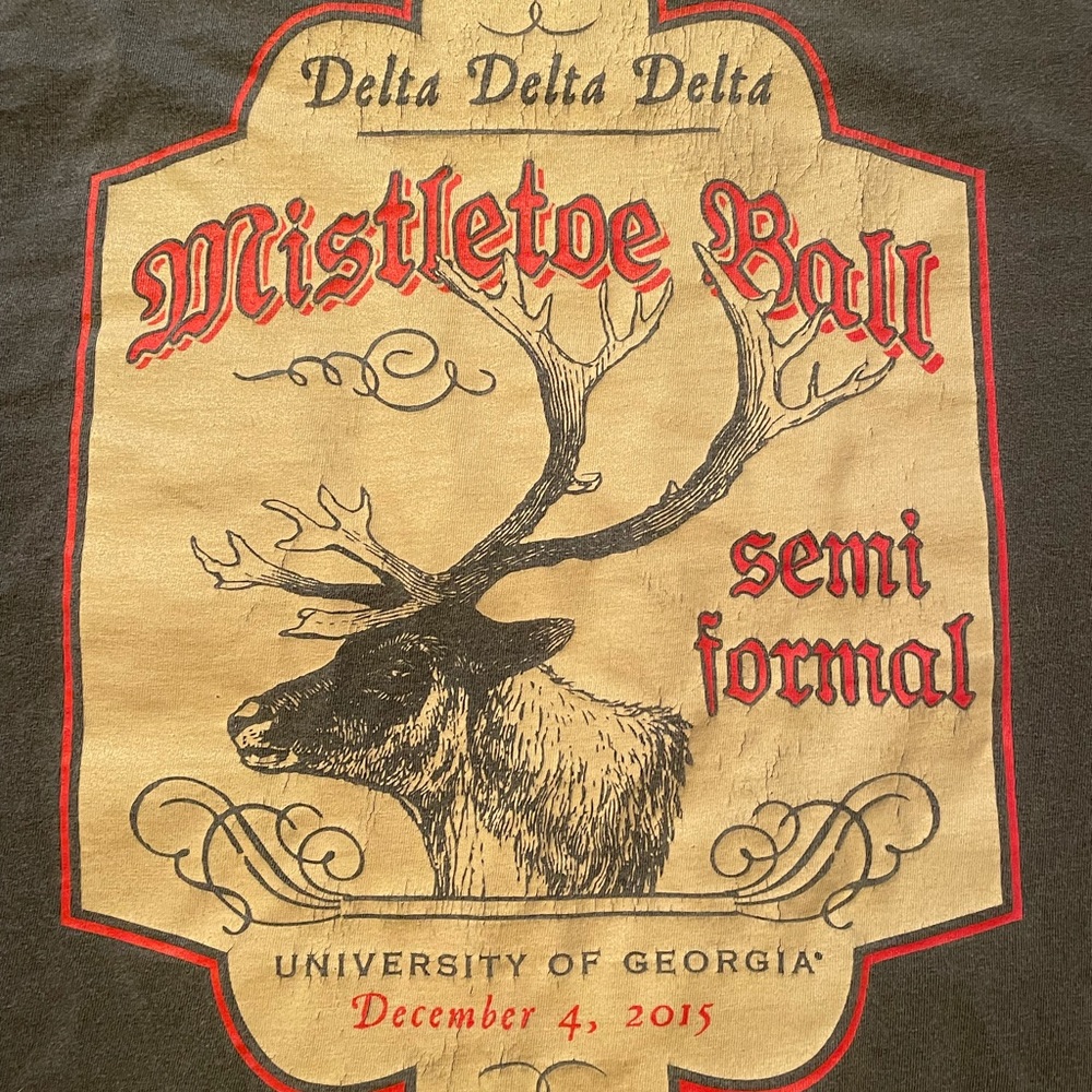 Long sleeve tridelta holiday shirt